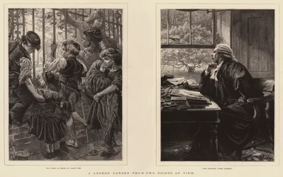 Londyński ogród z dwóch punktów widzenia